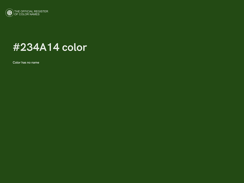 #234A14 color image