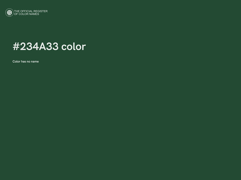 #234A33 color image