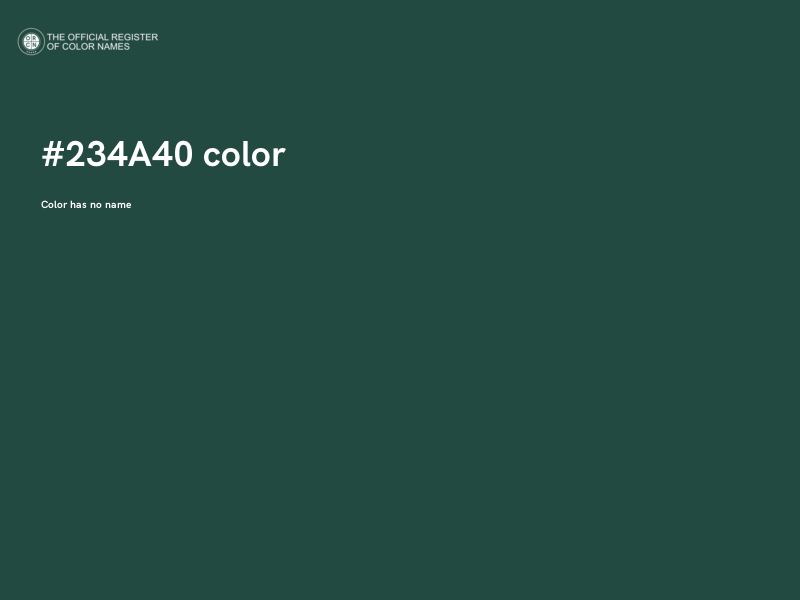 #234A40 color image