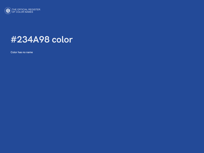 #234A98 color image