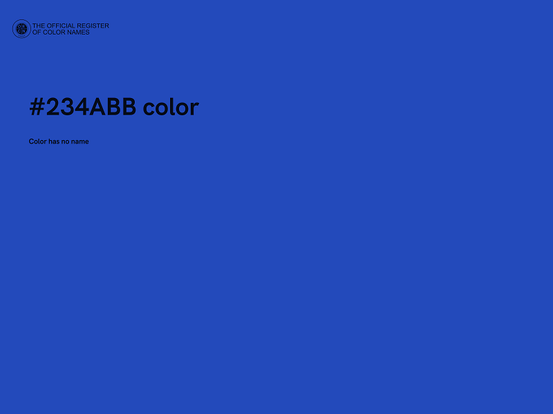 #234ABB color image