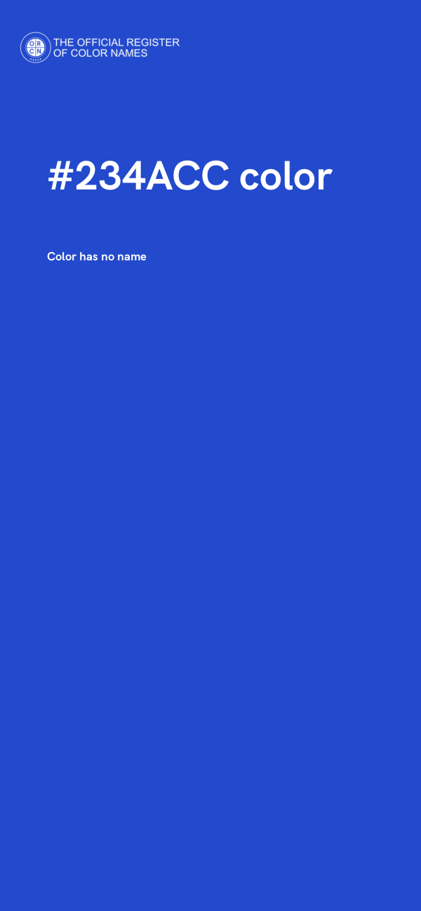 #234ACC color image