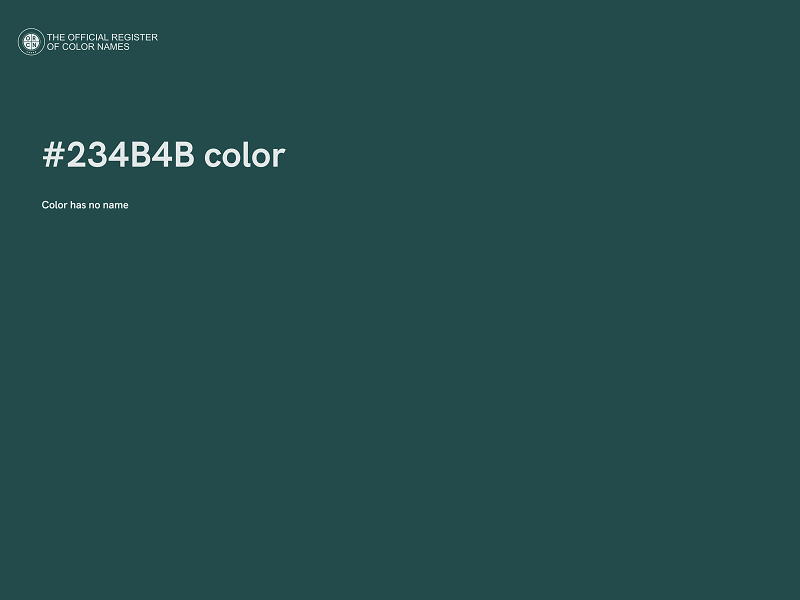 #234B4B color image