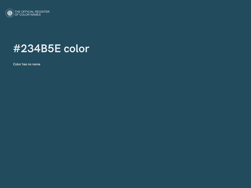 #234B5E color image