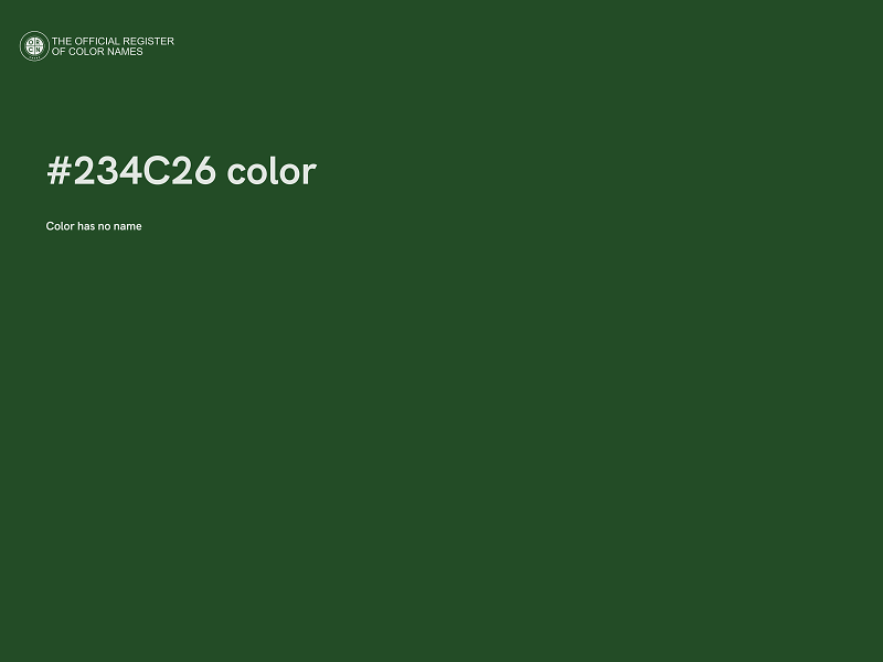 #234C26 color image