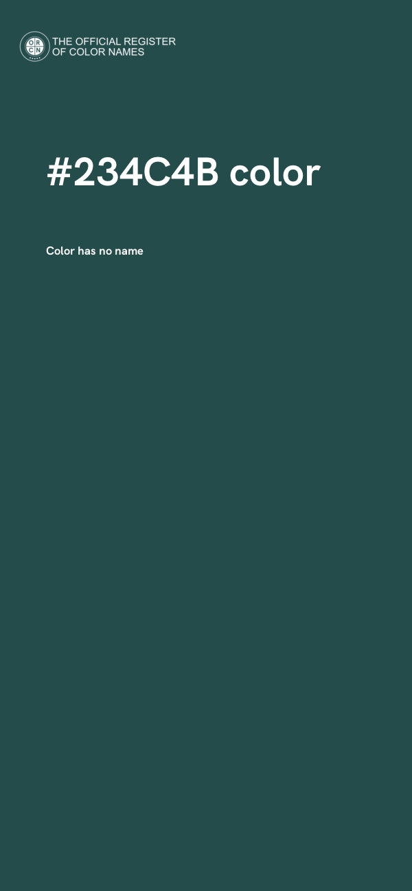 #234C4B color image