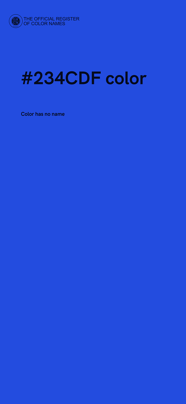#234CDF color image