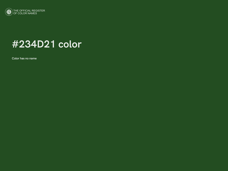 #234D21 color image
