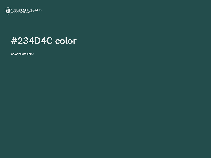 #234D4C color image