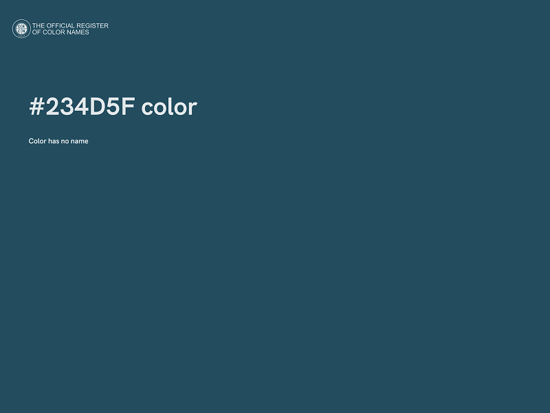 #234D5F color image