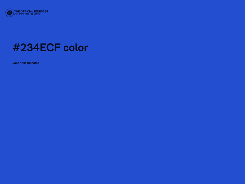 #234ECF color image