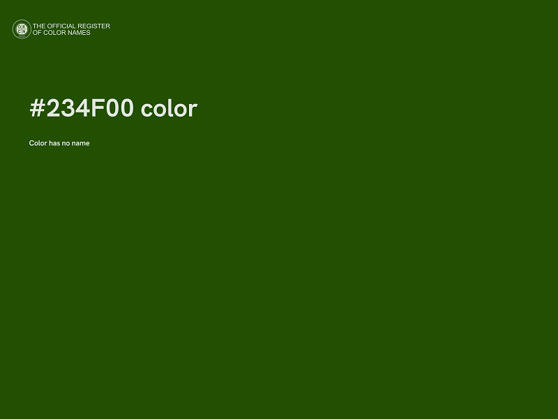 #234F00 color image