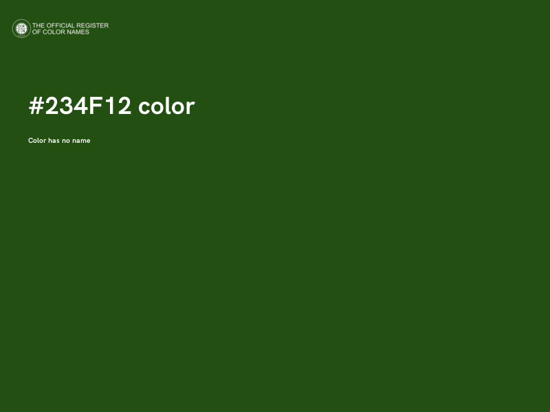 #234F12 color image