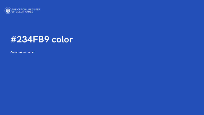 #234FB9 color image