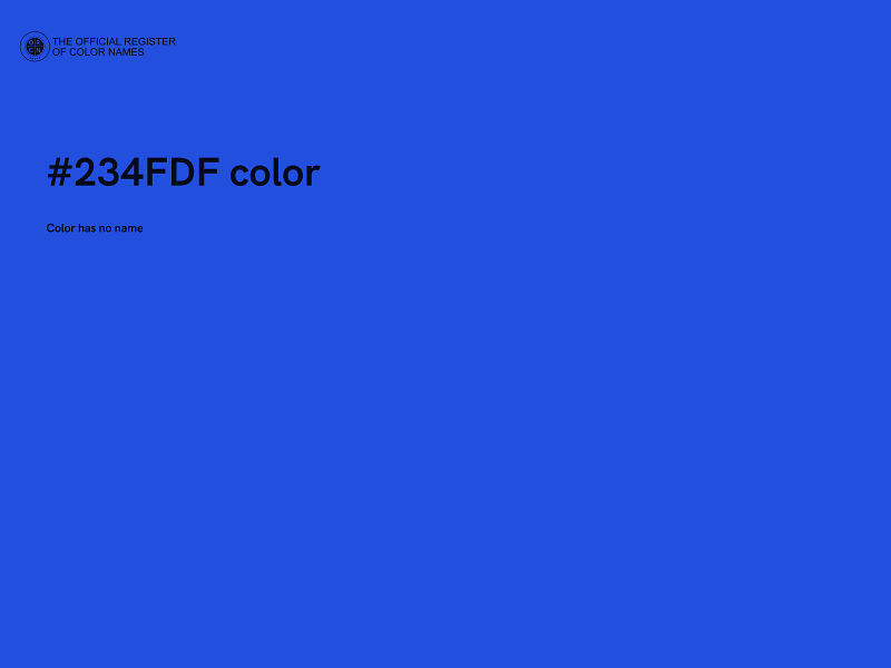 #234FDF color image