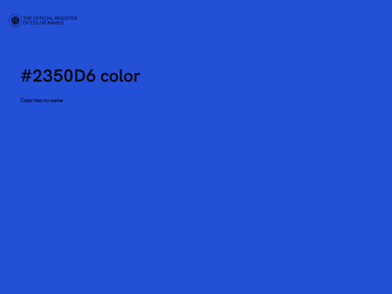 #2350D6 color image