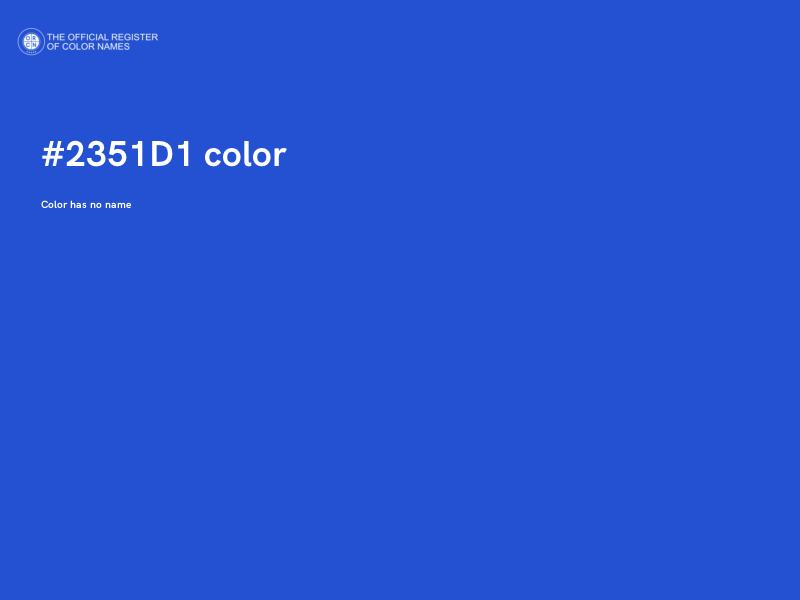 #2351D1 color image