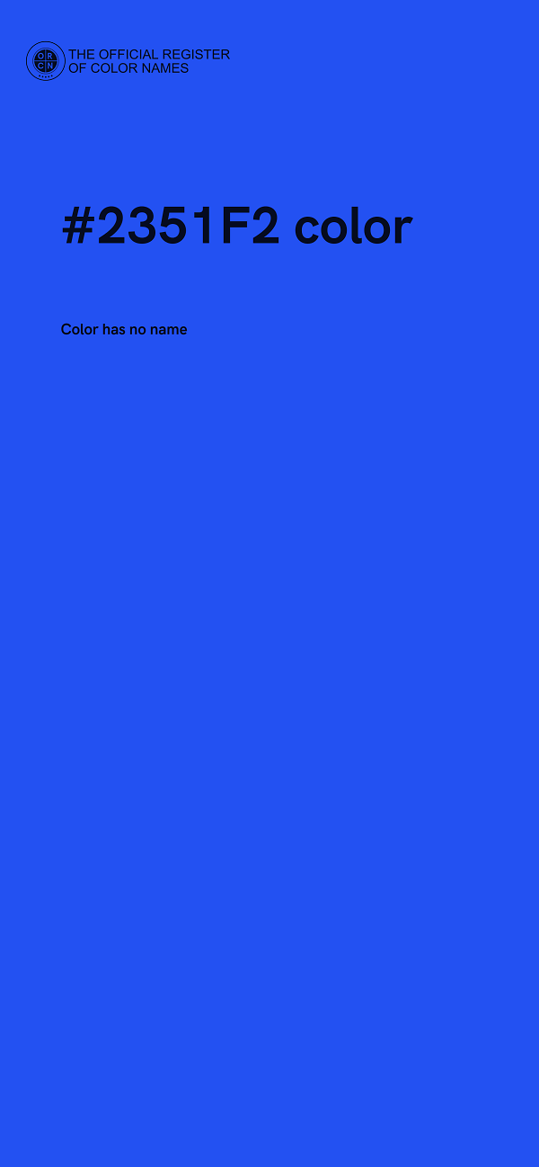 #2351F2 color image