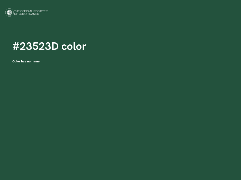 #23523D color image