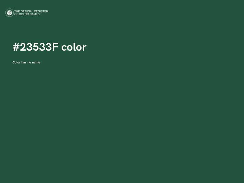 #23533F color image