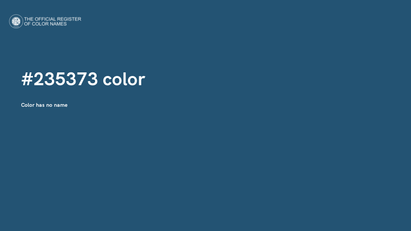 #235373 color image