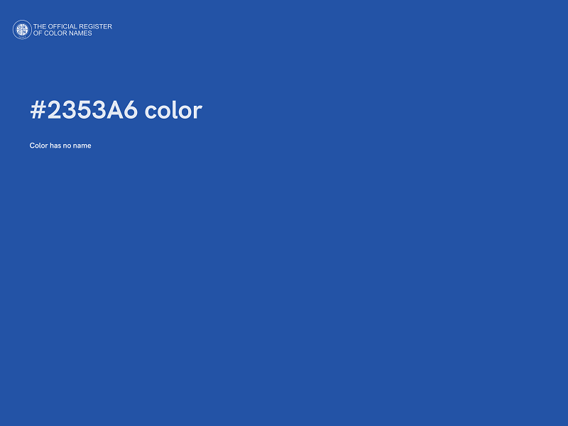 #2353A6 color image
