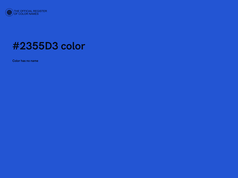 #2355D3 color image