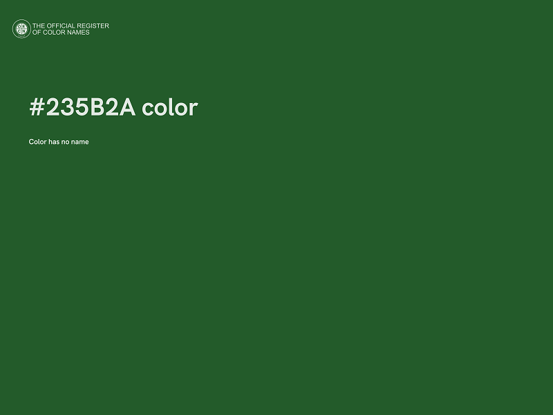 #235B2A color image