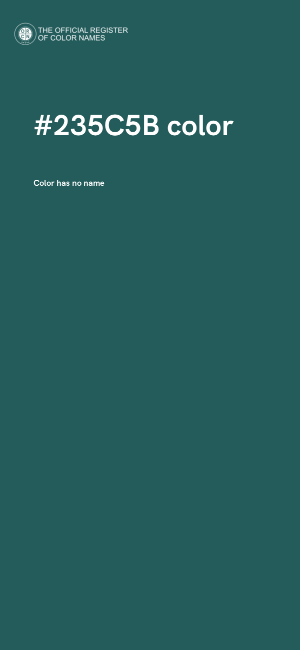 #235C5B color image