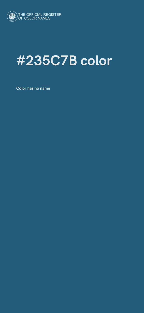 #235C7B color image