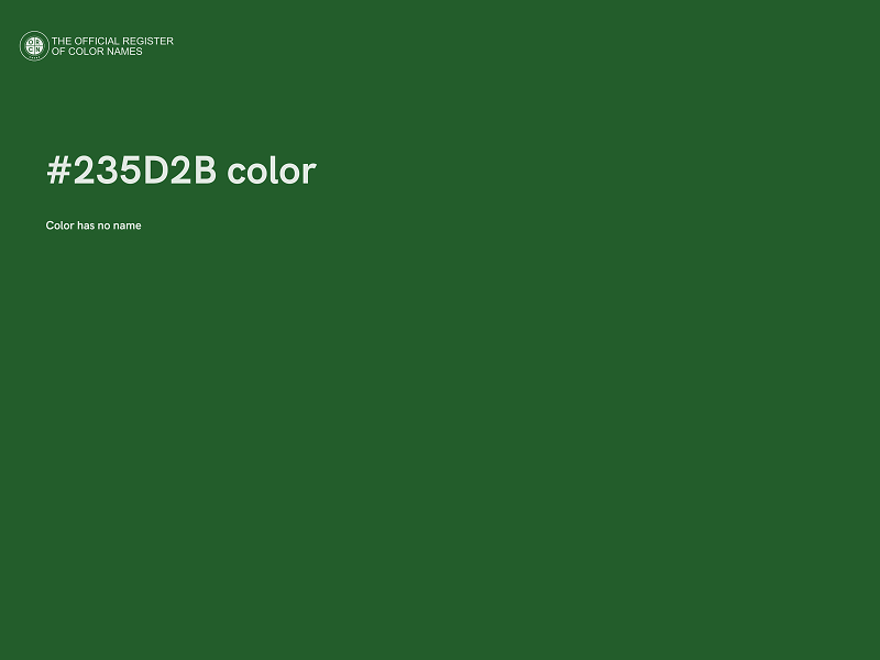 #235D2B color image