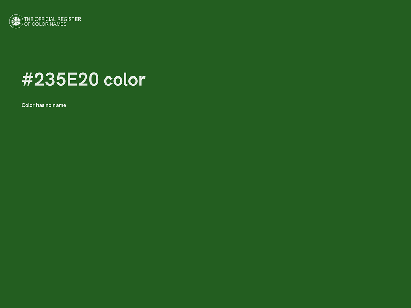 #235E20 color image