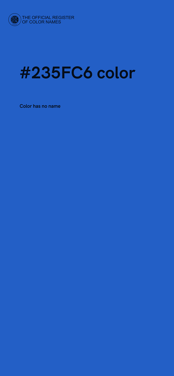 #235FC6 color image