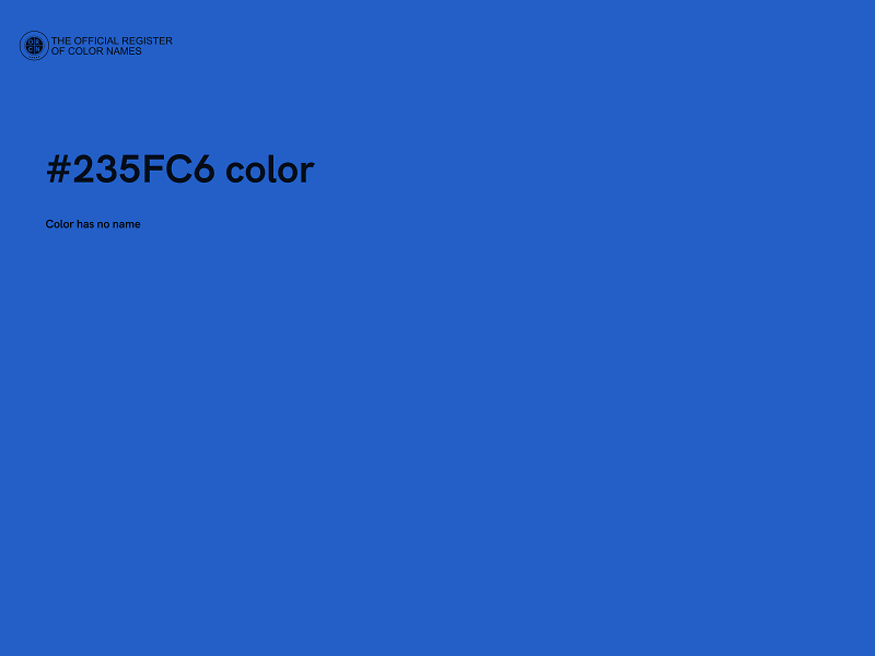 #235FC6 color image