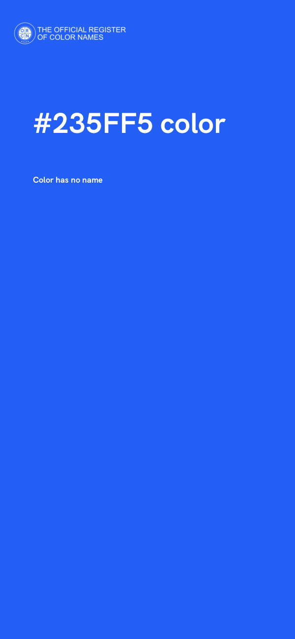 #235FF5 color image