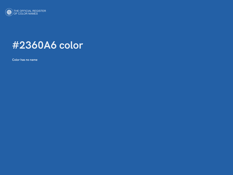 #2360A6 color image