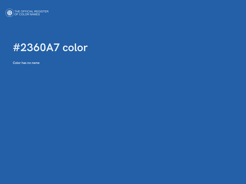 #2360A7 color image