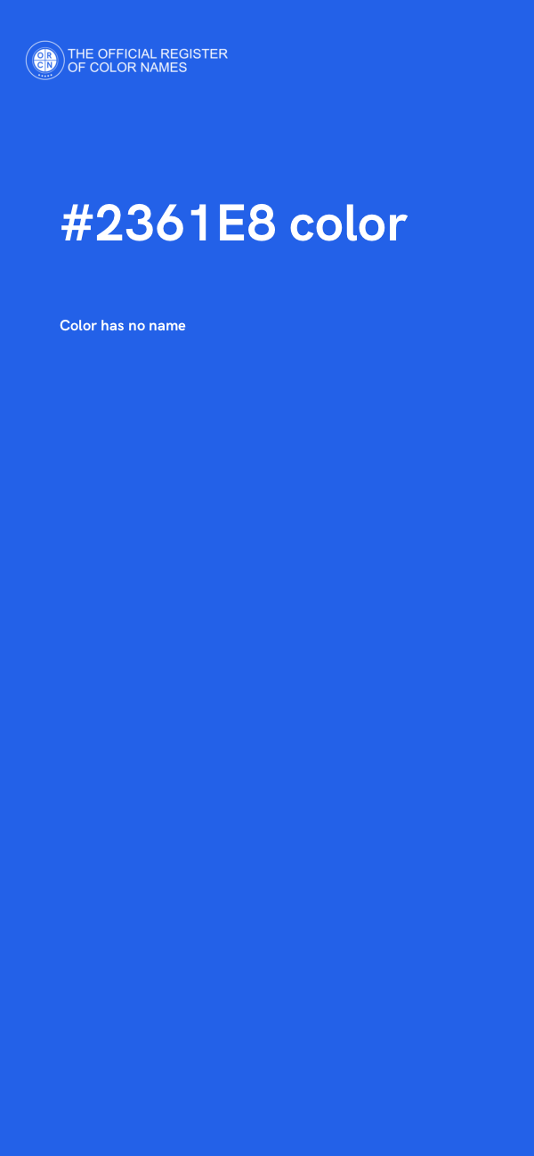 #2361E8 color image
