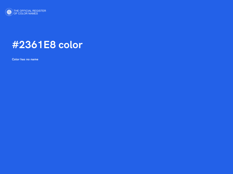 #2361E8 color image