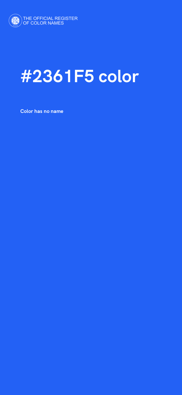 #2361F5 color image