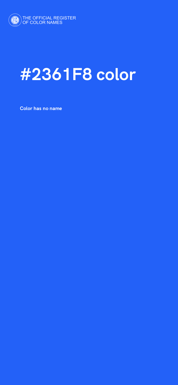 #2361F8 color image