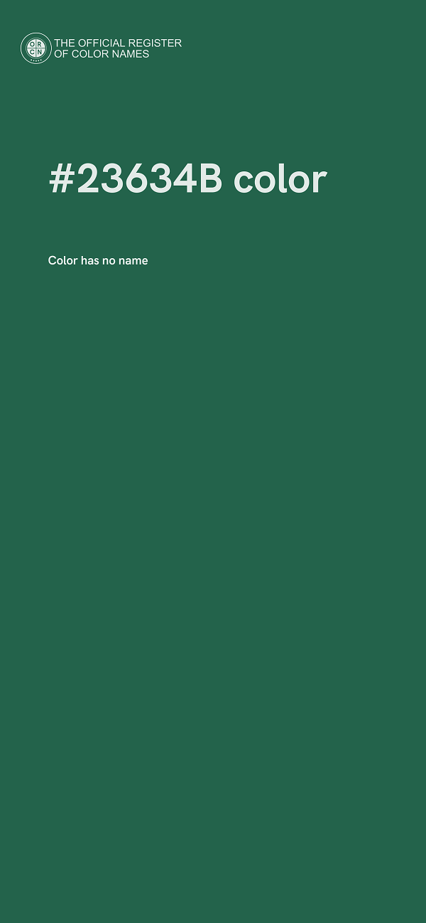 #23634B color image