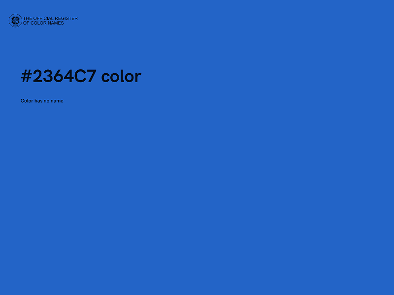 #2364C7 color image