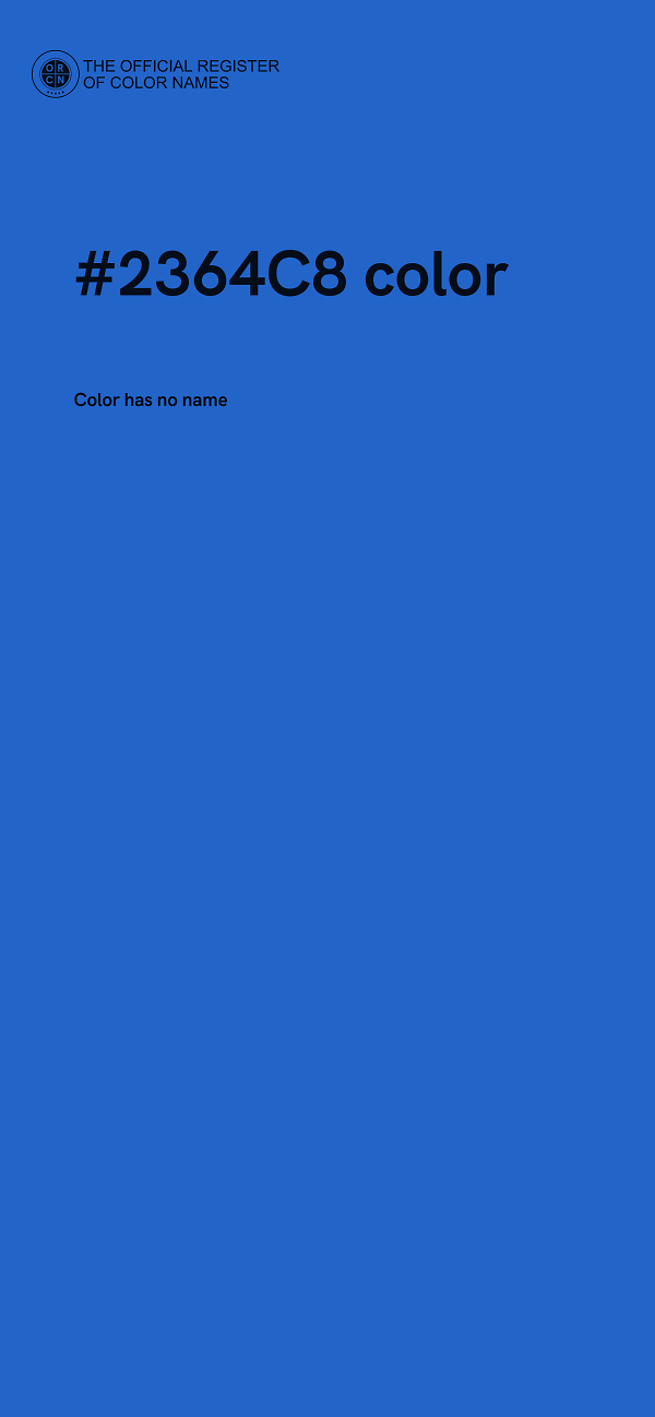 #2364C8 color image