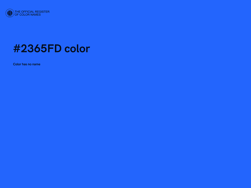 #2365FD color image