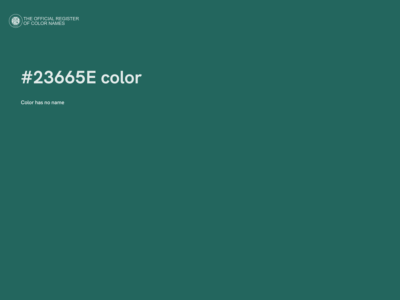 #23665E color image