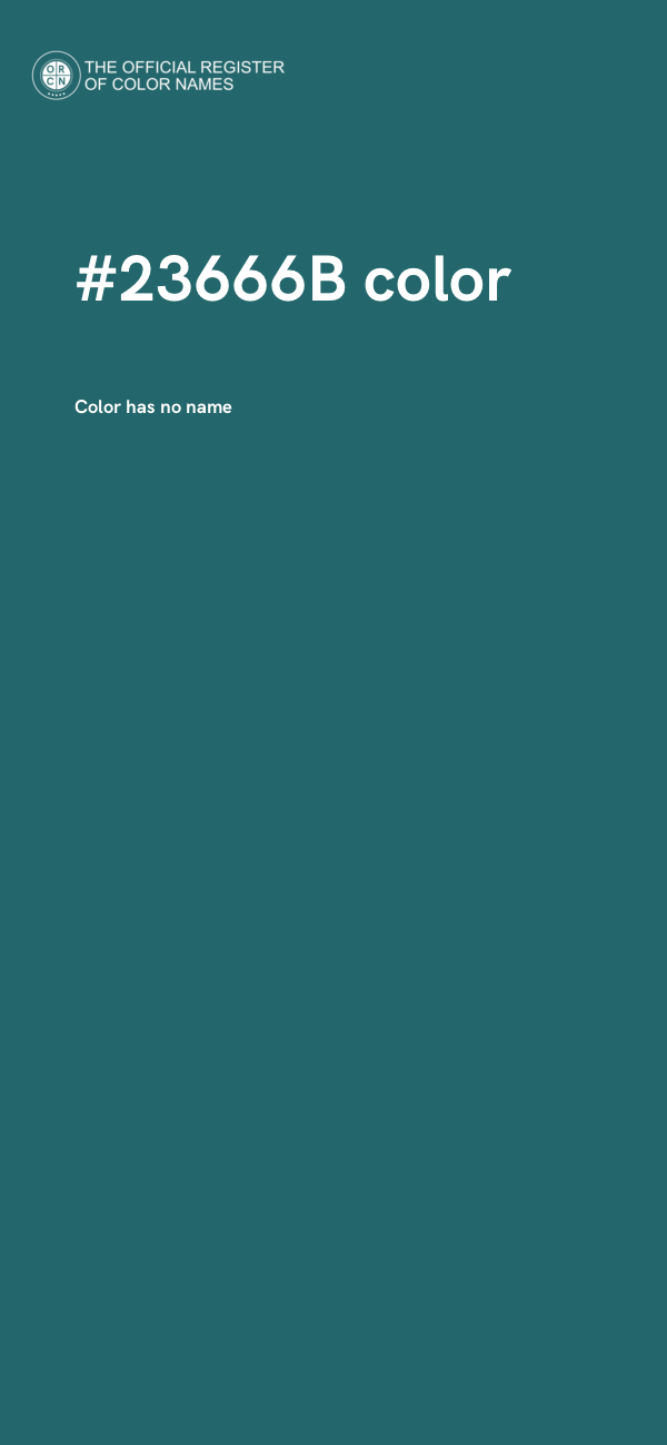 #23666B color image