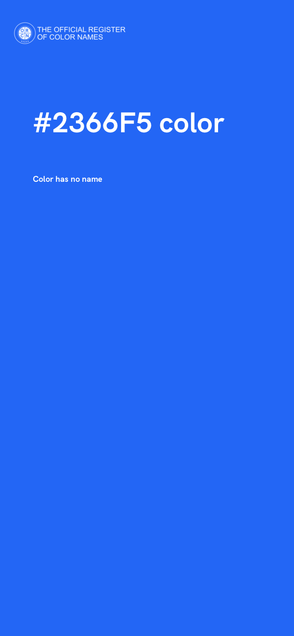 #2366F5 color image