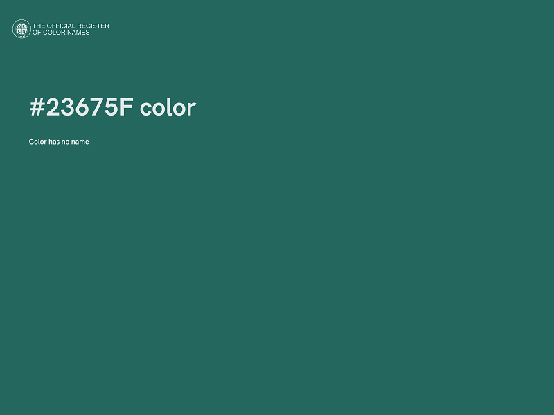 #23675F color image