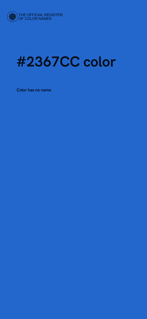 #2367CC color image